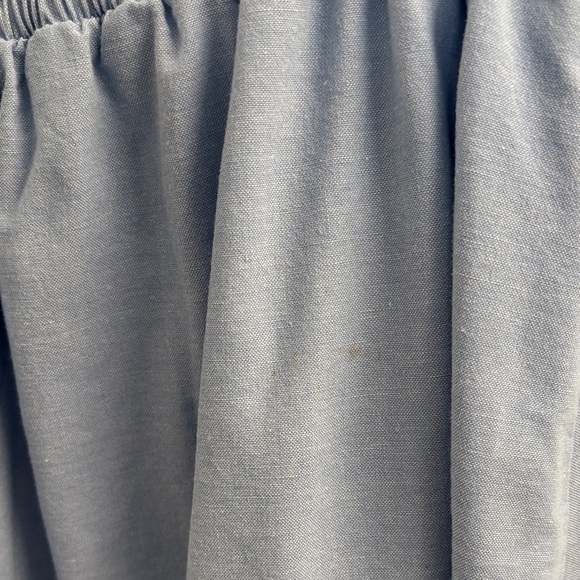 Women's Vintage Light Blue Cotton Button-Front A-Line Skirt Napa Valley - Size L - Picture 4 of 11